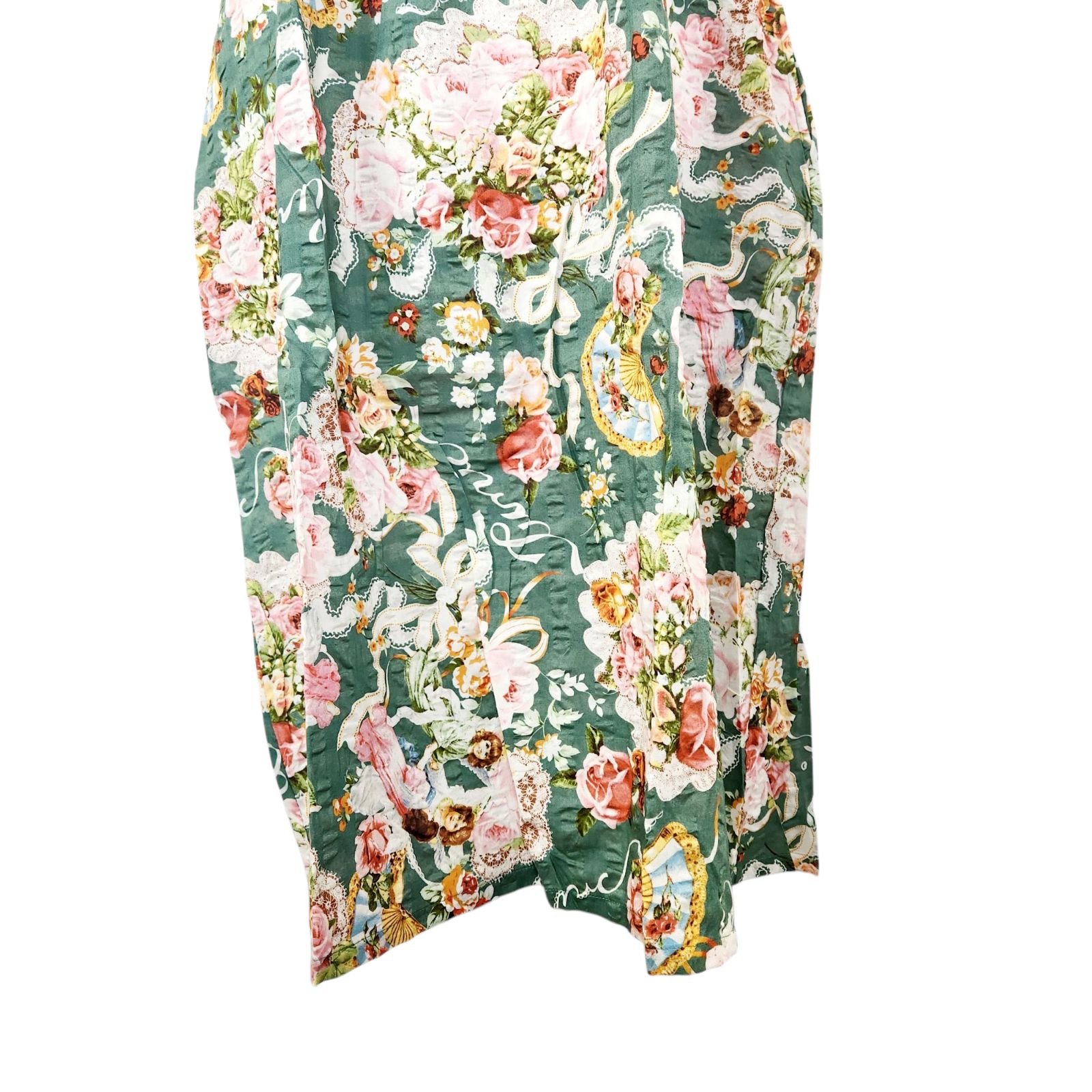 春物再入荷 鴨居羊子TUNIC チュニック ギャザー5分袖 ワンピース
