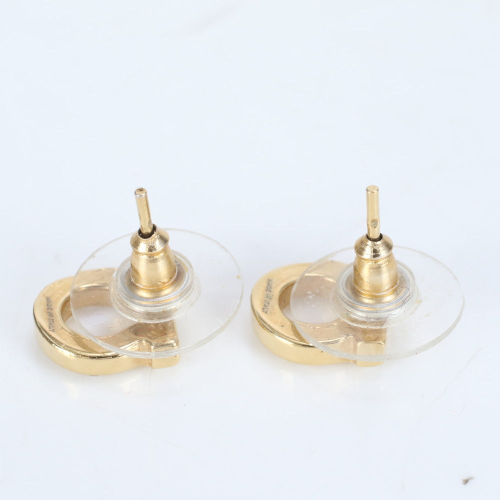 極美品 サルヴァトーレフェラガモ ガンチーニ ラインストーン ピアス