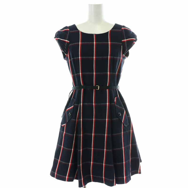 美品 BLUE LABEL CRESTBRIDGE フレアスカート ワンピース