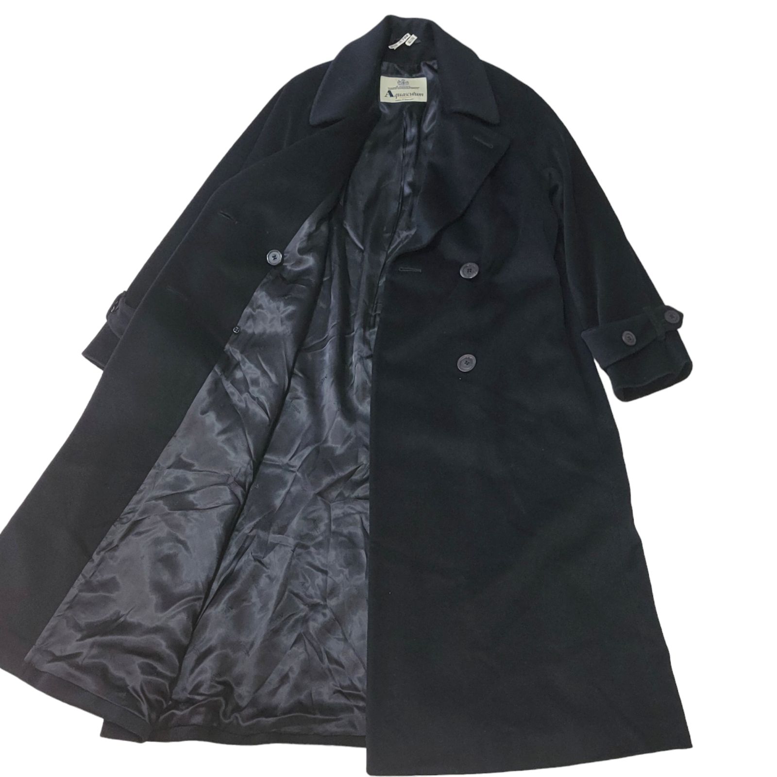 美品】英国製 アクアスキュータム AQUASCUTUM アンゴラ カシミヤ混