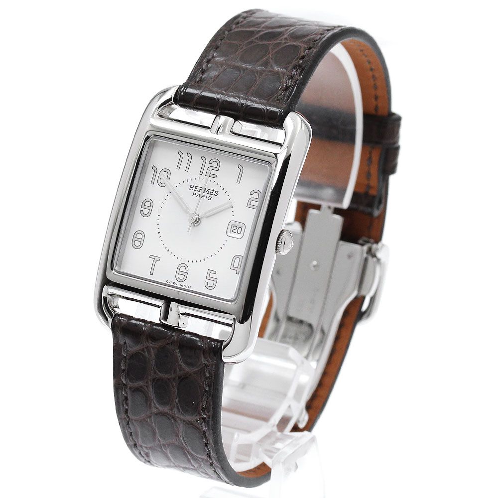 エルメス HERMES CC2.710 ケープコッド デイト クォーツ メンズ美品箱付き_869769 - メルカリ