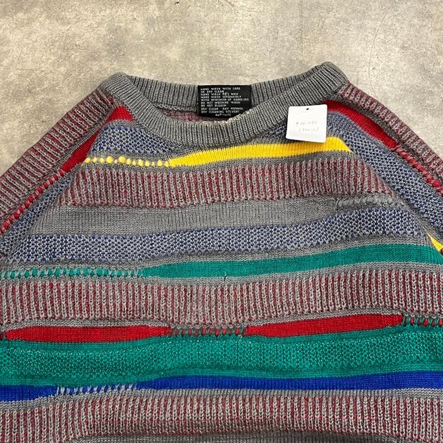 90s TUNDRA 3Dニット セーター ヴィンテージ HIPHOPストリート