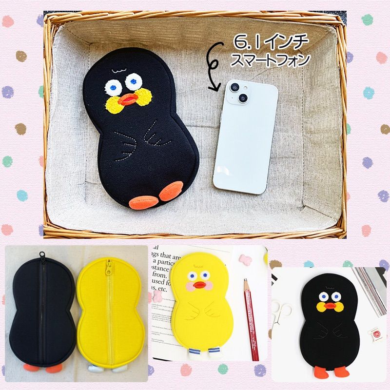 [chuchu327ページ.*✿]ブランケット　ペンケース　ミニポーチ ブランチブラザー ダック ペンケース マルチポーチ かわいい