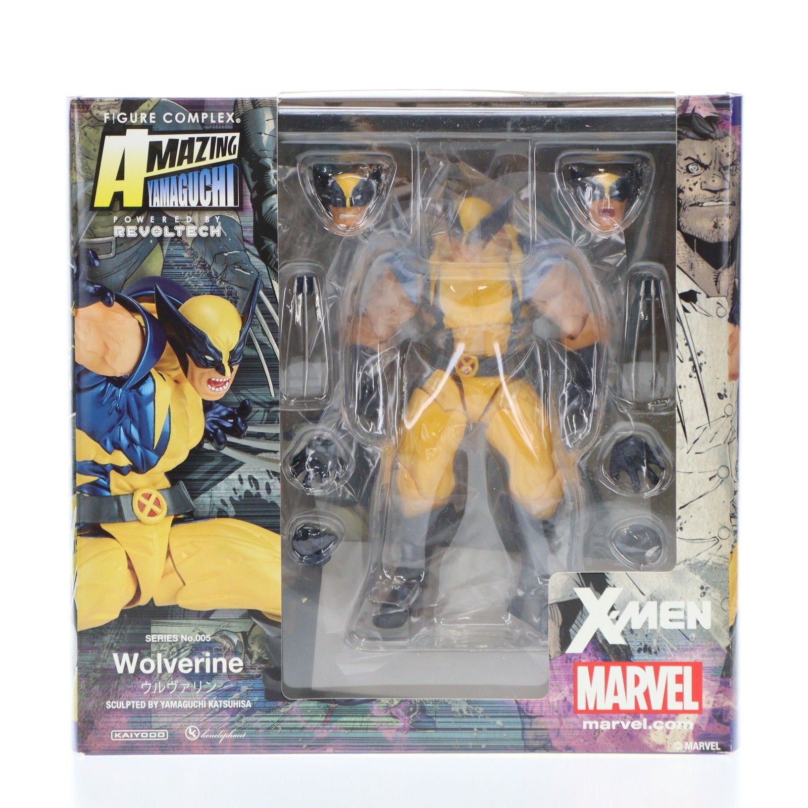 WOLVERINE - フィギュアコンプレックス アメイジングヤマグチ No.005 WOLVERINE(ウルヴァリン) X-Men(エックスメン) 完成品 可動フィギュア 海洋堂 フィギュアコンプレックス アメイジングヤマグチ No.005