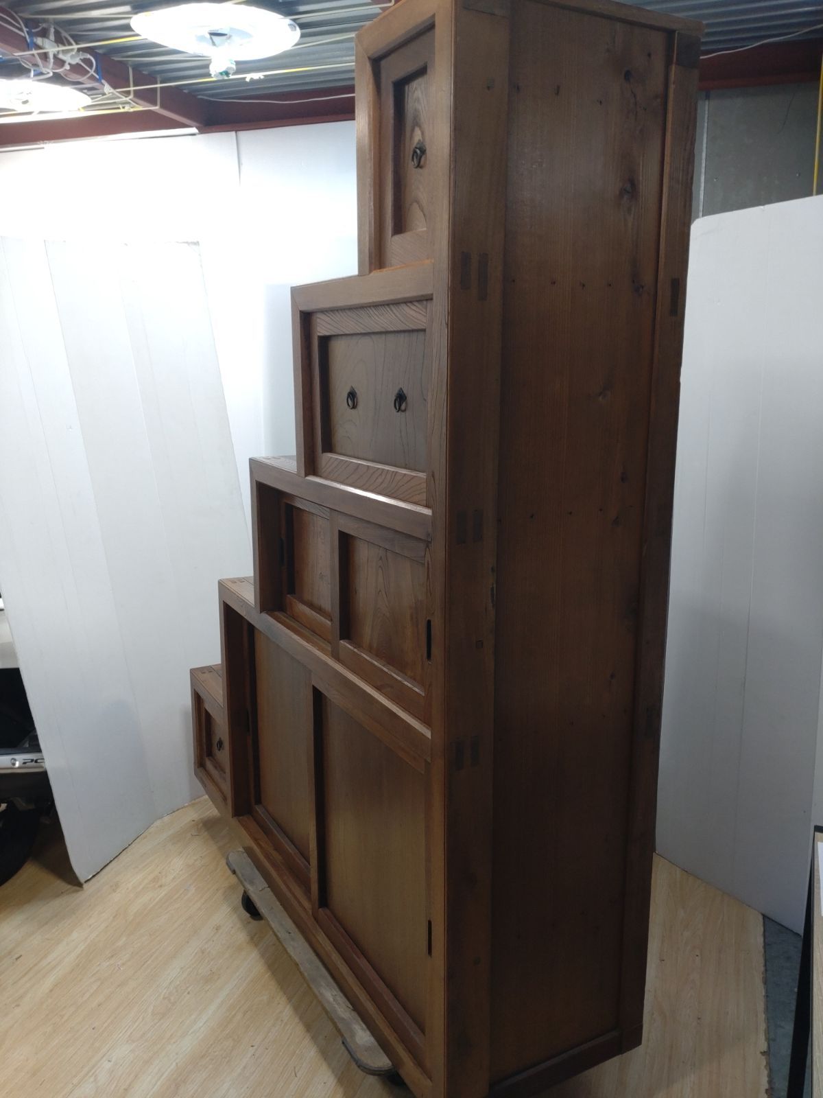 階段箪笥 タンス 階段 無垢 天然木 登れる階段 収納 インテリア