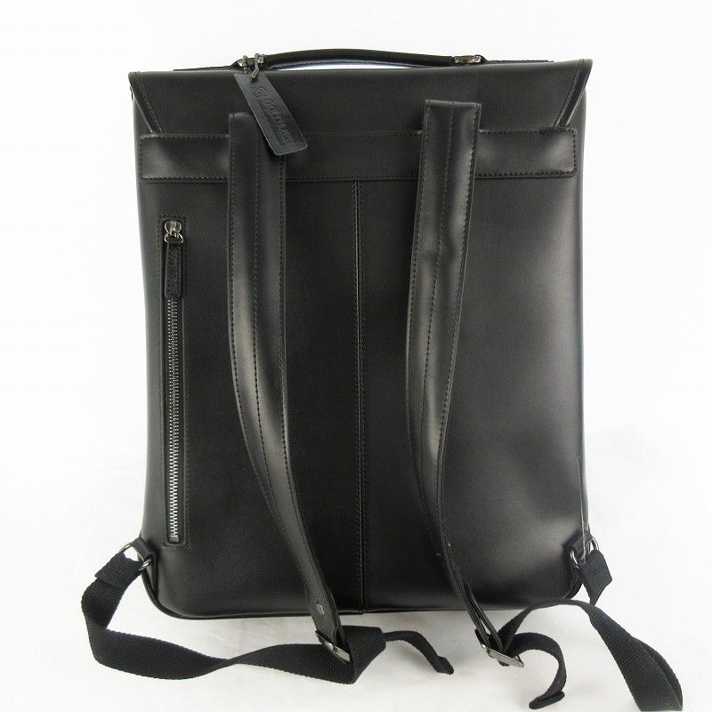 GOLD MEN ゴールドメン リュックサック バックパック レザー 牛革 黒 ブラック ビジネス 鞄