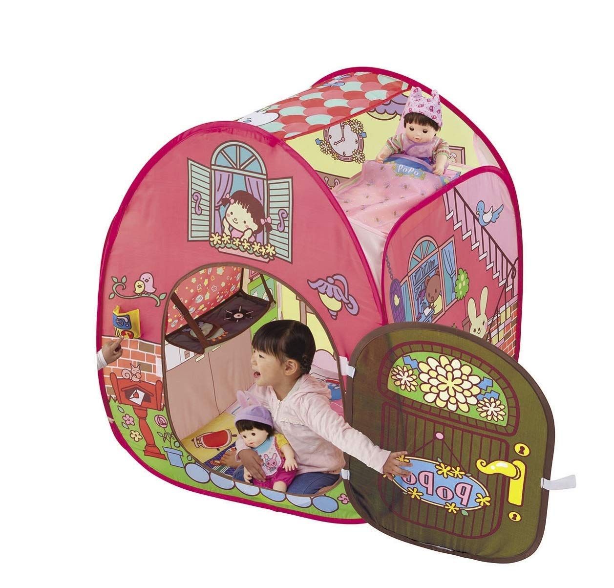 ピープル ぽぽちゃんお道具シリーズ ピンポーンu0026おしゃべりつき 2階だてぽぽちゃん家 [単品] [2階だてぽぽちゃん家]