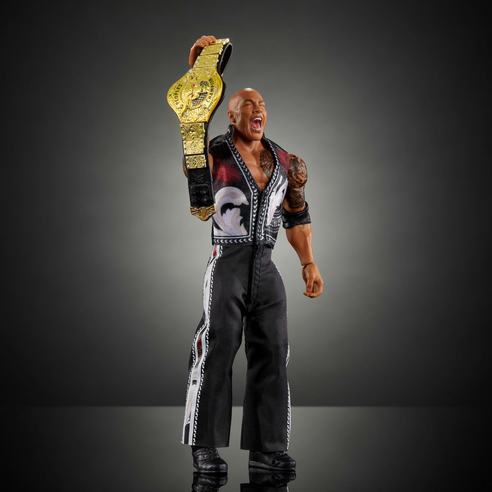  Mattel WWE エディション アクションフィギュア - 6インチ ザ ロック コレクターセット 交換 なヘッド-ハンド 30関節ポイント The Rock その他 ベビー キッズおもちゃ