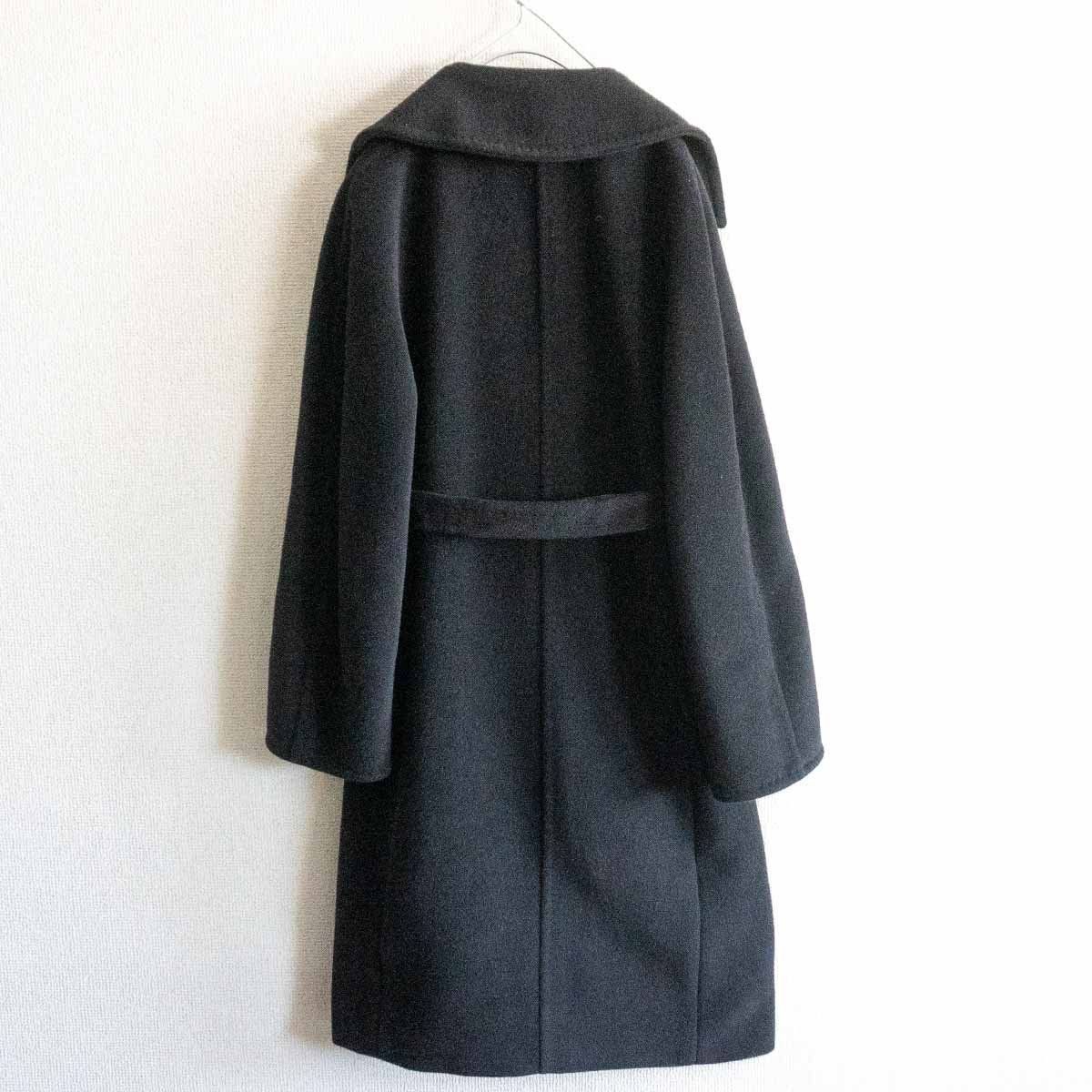 最高級】 MAX MARA【ウール カシミヤ ベルテッド コート】38 カシミヤ 