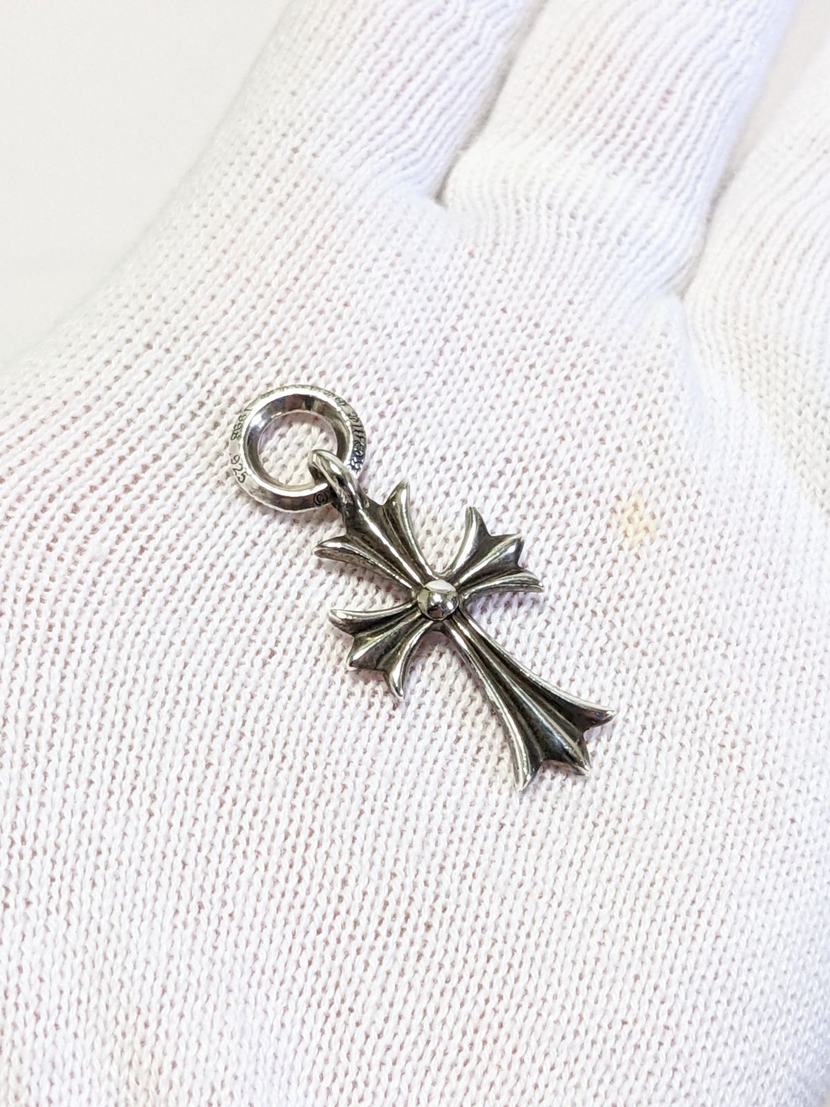 インボイス原本　クロムハーツ　タイニーCHクロスチャーム 極美品！インボイス原本あり✨クロムハーツ タイニーCHクロス