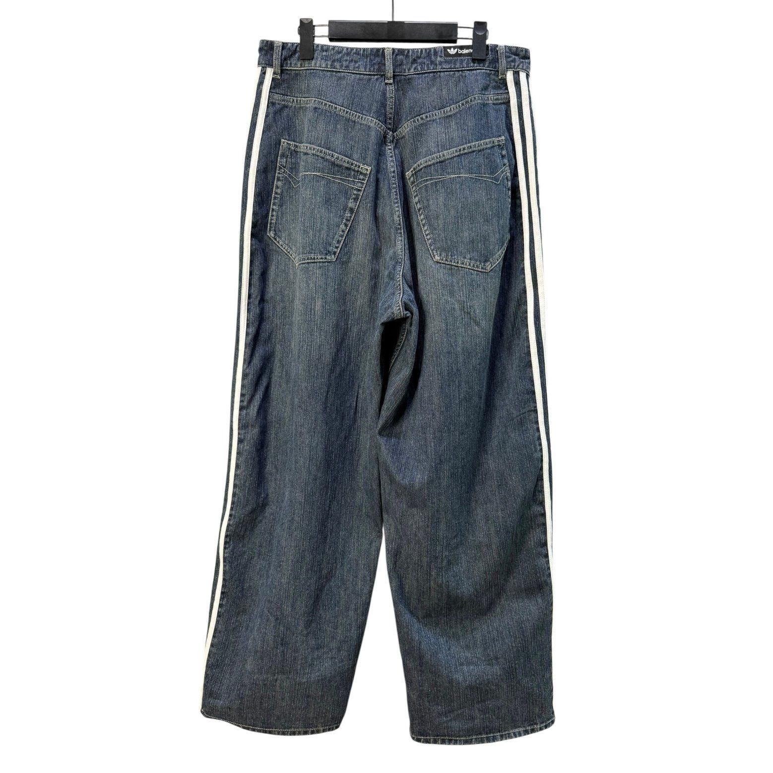 BALENCIAGA】× ADIDAS BAGGY DENIM PANTS バレンシアガ