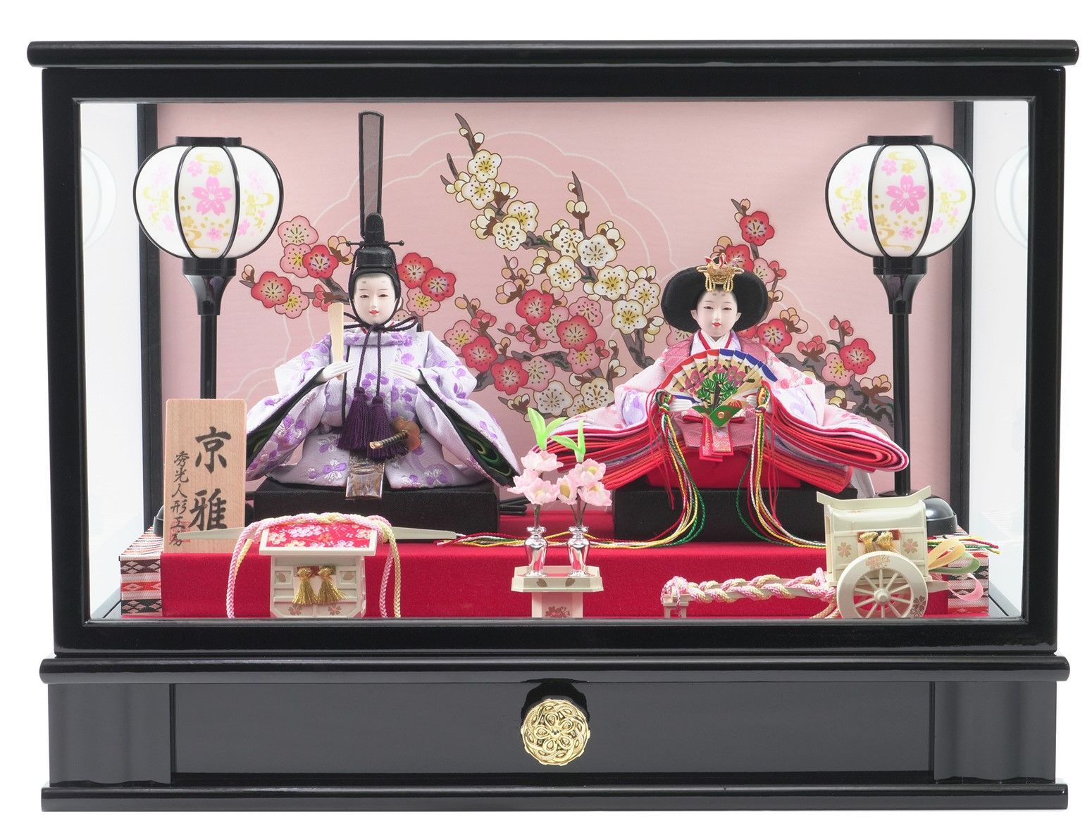 三浦木地 雛人形 ひな人形 【1段】 三浦木地雛人形ひな人形【1段