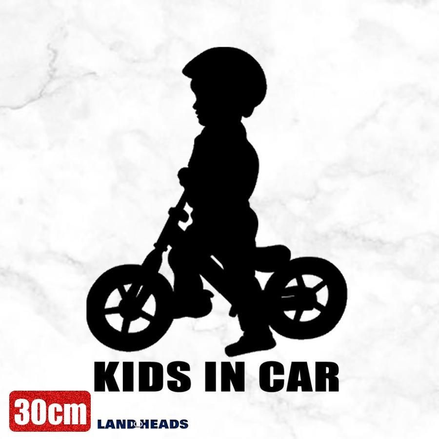 車 ステッカー 30cm ベイビー イン カー 自転車 子供 子ども キッズ イン カー BABY 給油口 バイク カー用品 かわいい シール  おしゃれ 転写式
