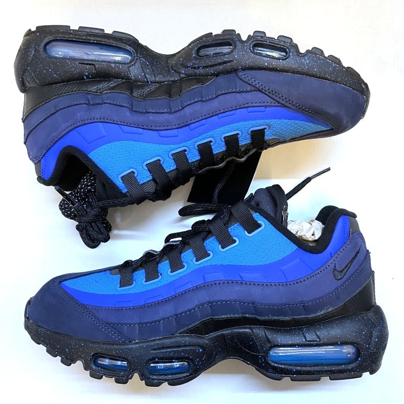 03w10233【タグ/箱付き美品】Stash × Nike Air Max 95 Black and  