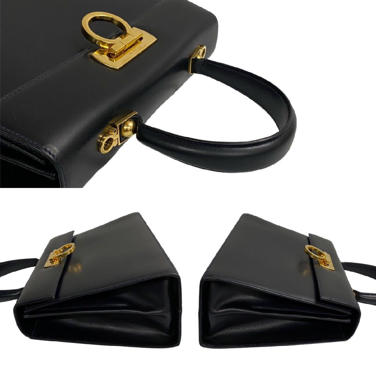 極美品☆フェラガモバッグ フェラガモ トートバッグ バッグ レディース ブラック