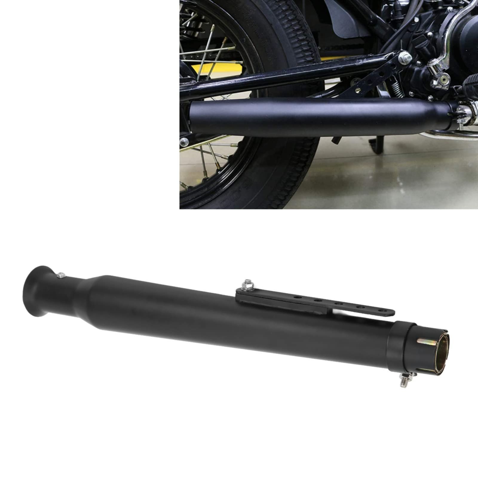 1.8inモーターサイクルエキゾーストパイプ ダイレクトマッチアイアンファッショナブルなモーターサイクルエキゾーストパイプマフラーはバイク用に交換