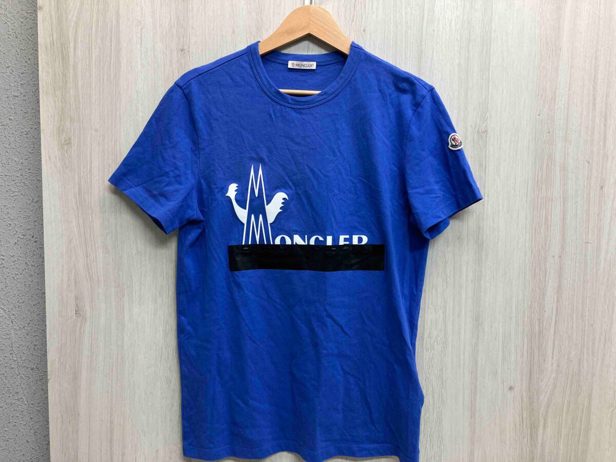 MONCLER モンクレール ブF10918C70910 8390T サイズS 半袖Tシャツ ブルー 青 MAGLIA T-SHIRT コットン