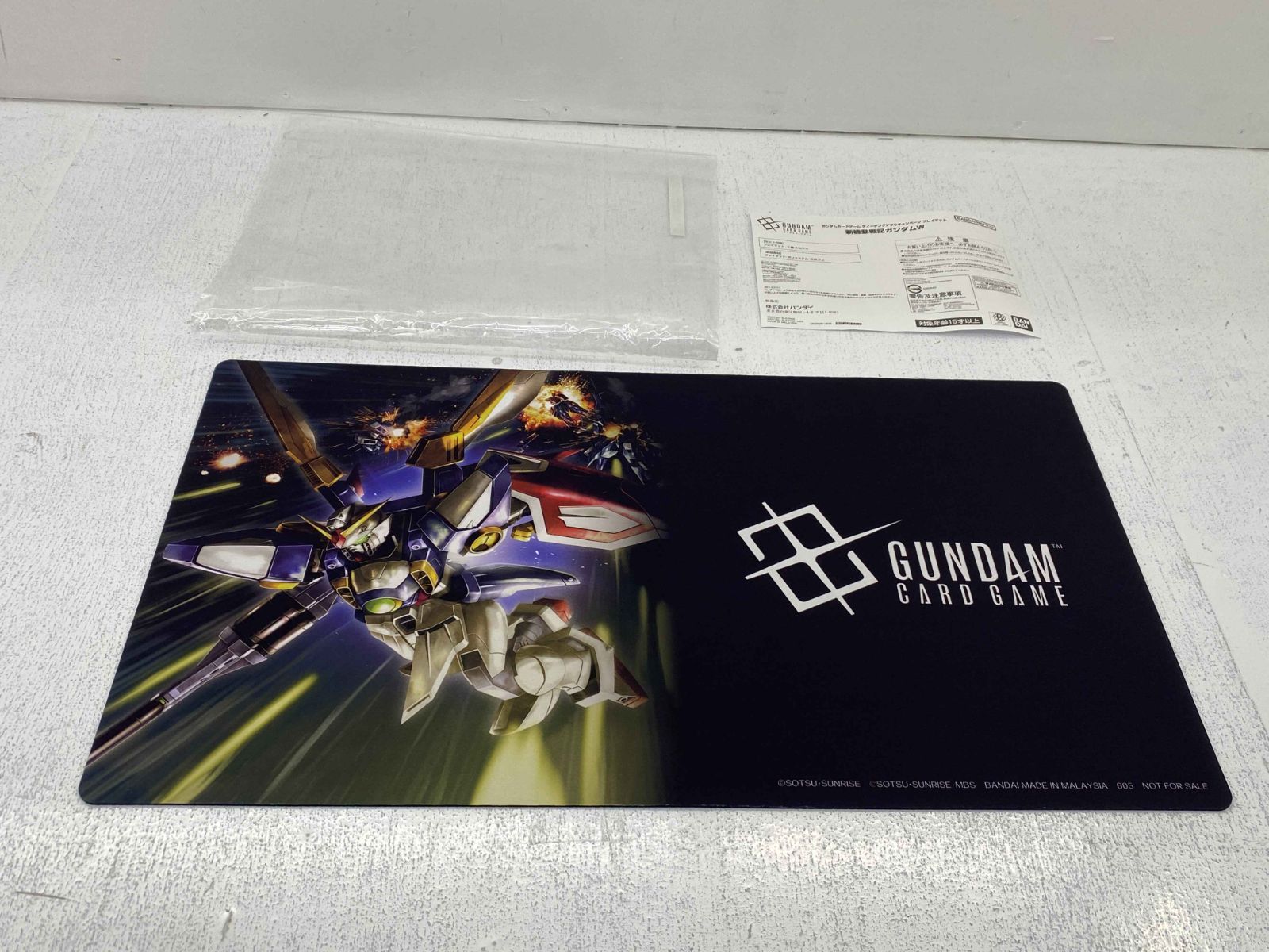 ガンダムカードゲーム プレイマット ガンダムW プレマ　ティーチングアプリ ガンダムカードゲーム プレイマット ガンダムW プレマ