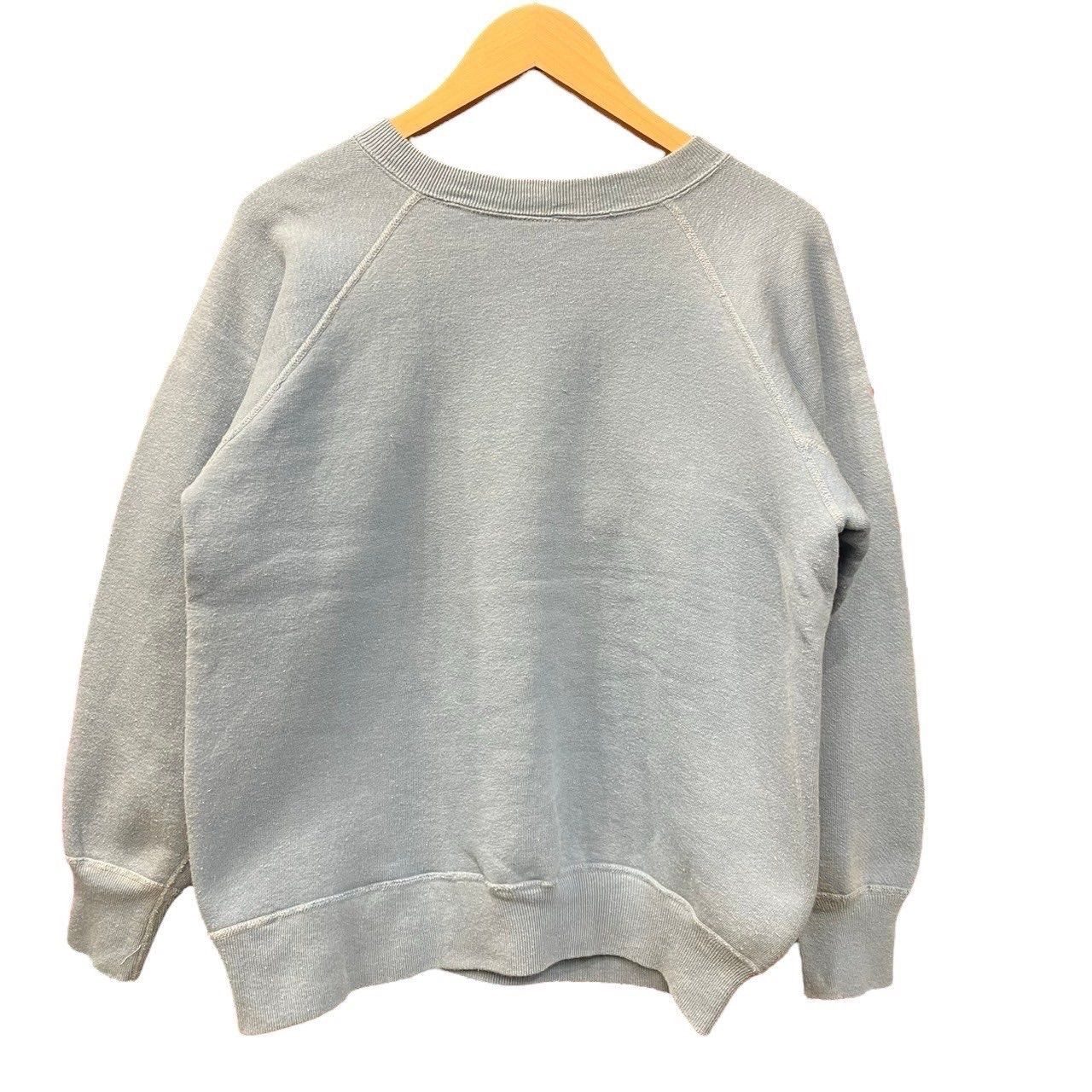 60s vintage sweatshirt ラグラン フェード　フロッキー 60s vintage sweatshirt ラグラン フェード フロッキー