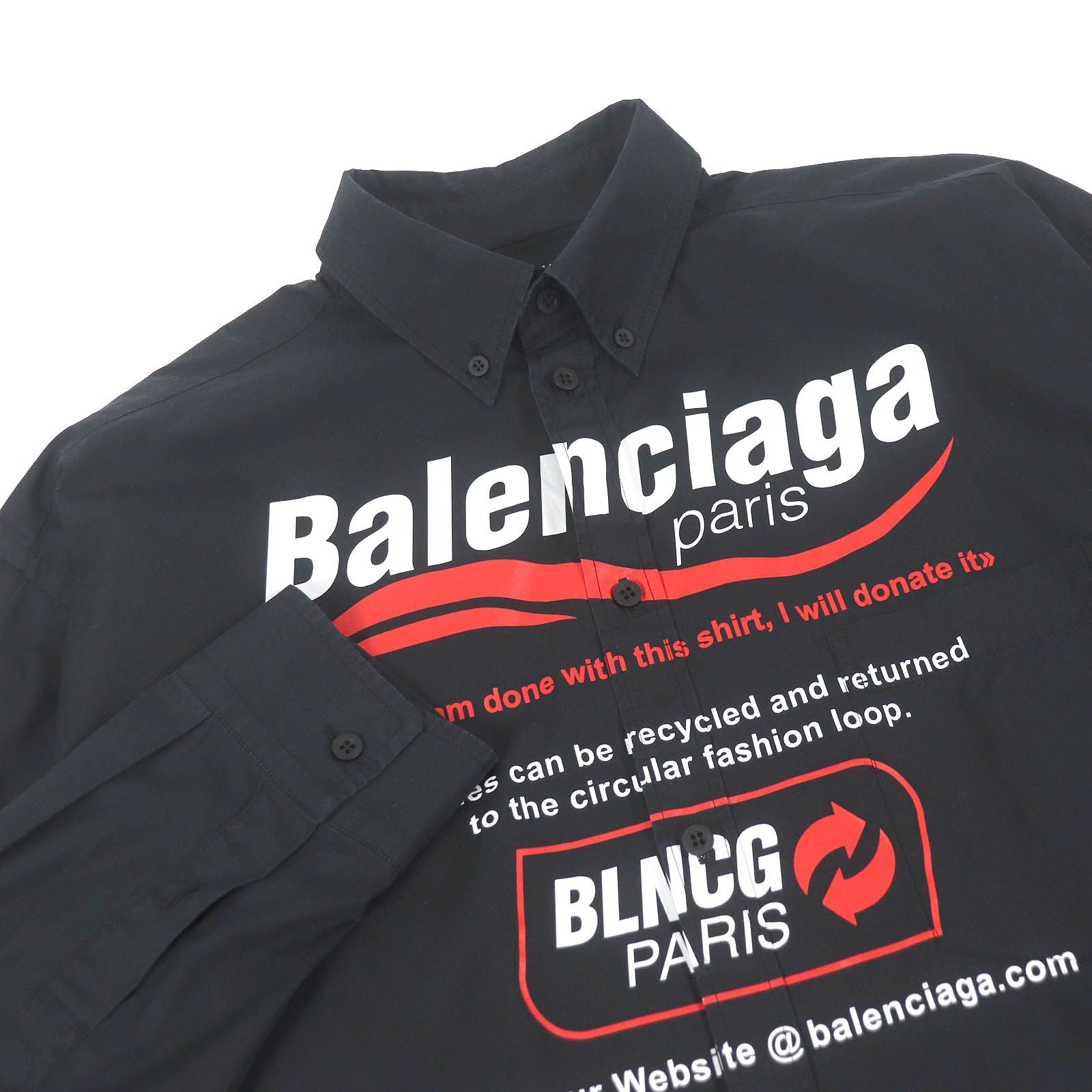 美品□BALENCIAGA バレンシアガ 21AW 664626 コットン100％ WARDROBE 