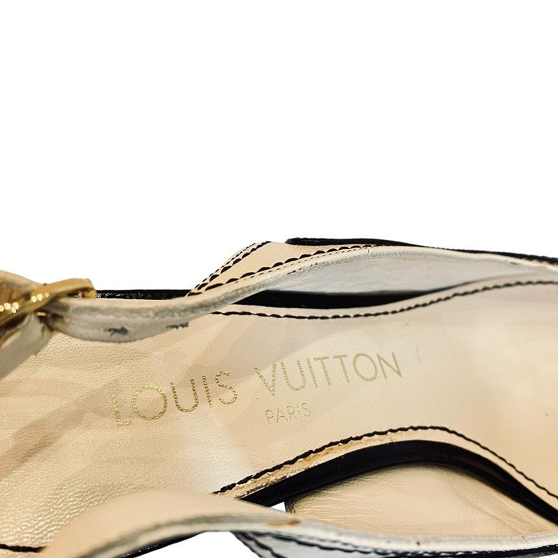 ルイヴィトン パンプス アンクルストラップ MA0025 レザー スクエアトゥ ルイヴィトン LOUIS VUITTON パンプス アンクルストラップ