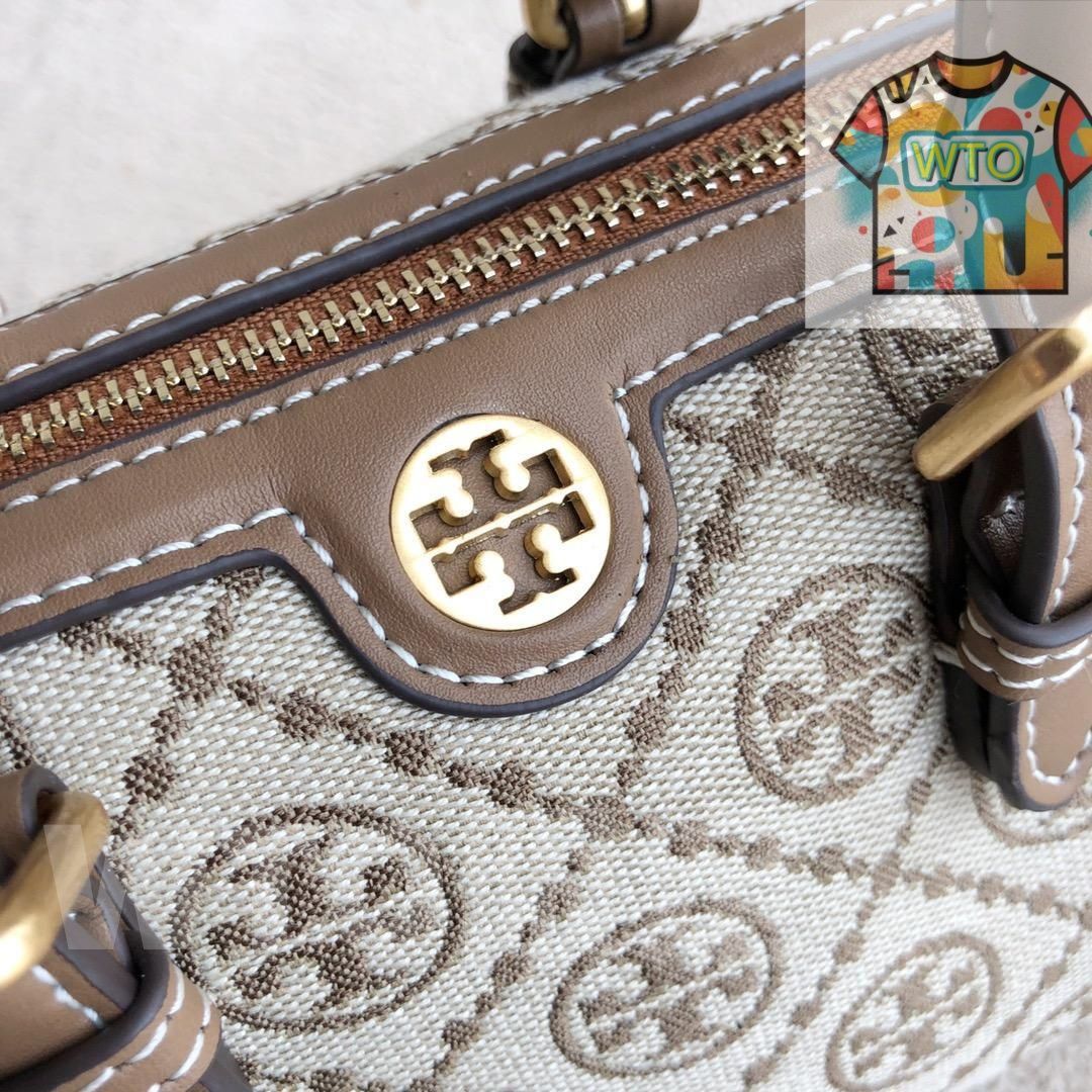 Tory Burch Tモノグラム ミニバレル ボストンバッグ