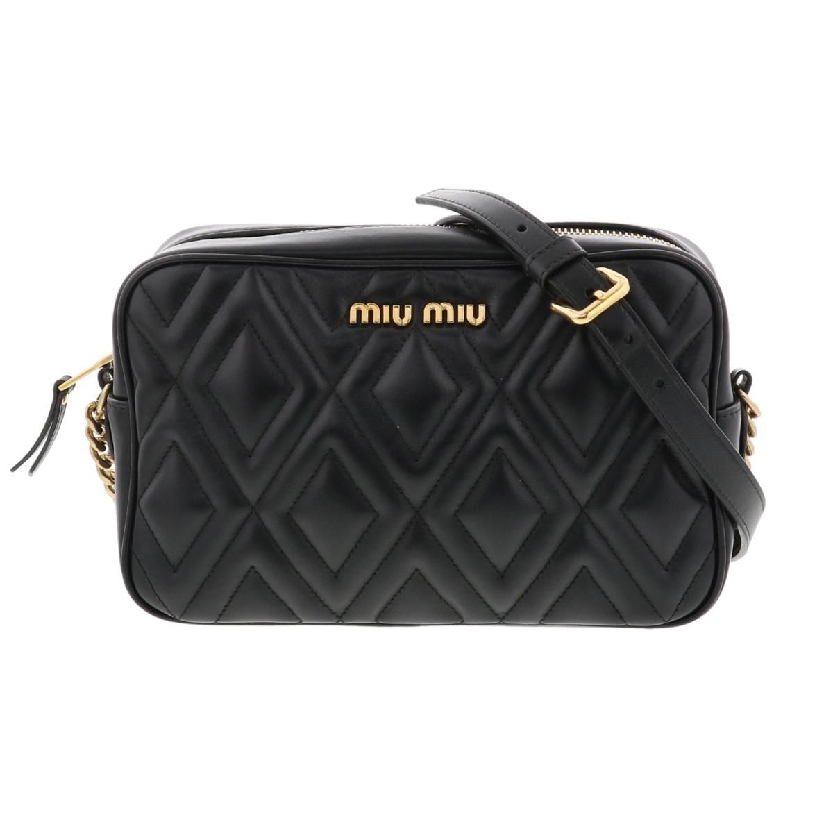 品良く着こなすため 中古】 MIUMIU バッグ ﾁｪｰﾝｼｮﾙﾀﾞｰﾊﾞｯｸﾞ （ミュウミュウ） バッグ