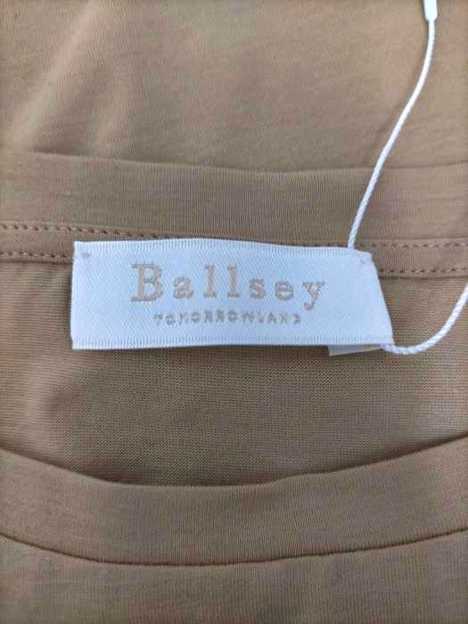 ボールジー BALLSEY 21AW コットンジャージーコンビ フリルスリーブ