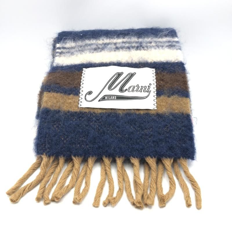 MARNI ウール ストライプ マフラー マルチカラー マルニ 17 240017722861