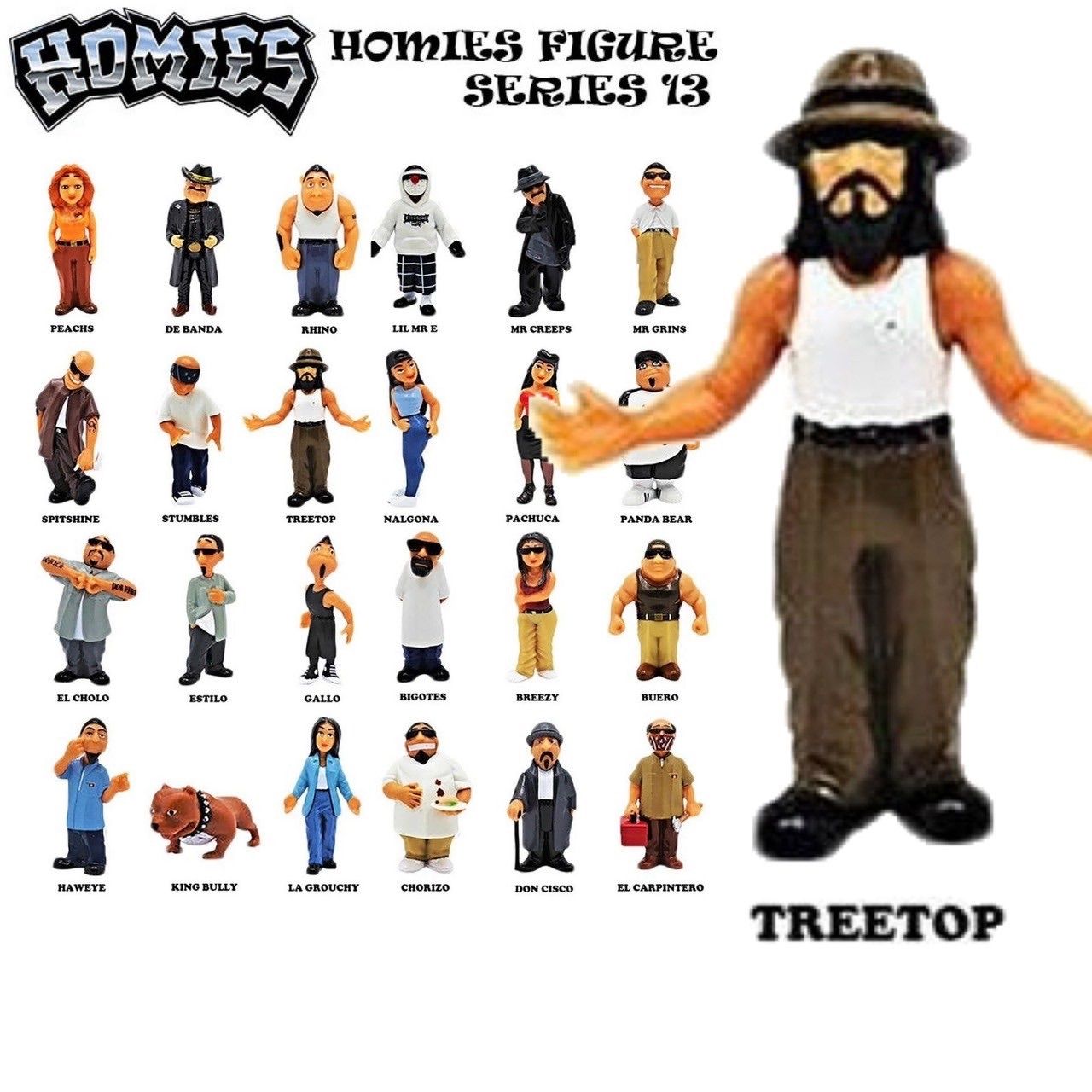 新品 🇺🇸 HOMIES ミニフィギュア SERIES13【TREE TOP】ヒップホップ
