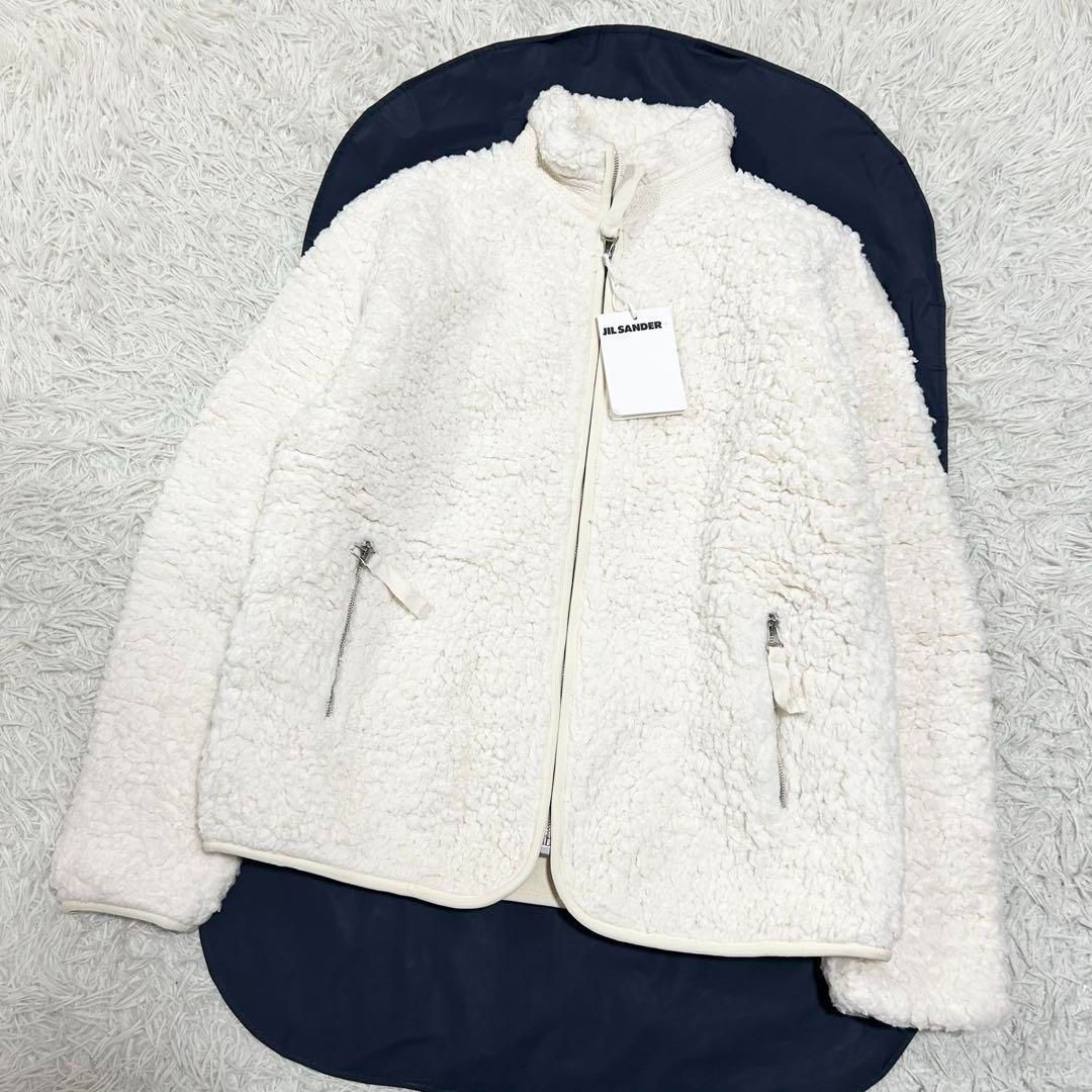 タグ付き JIL SANDER oversize boa jacket