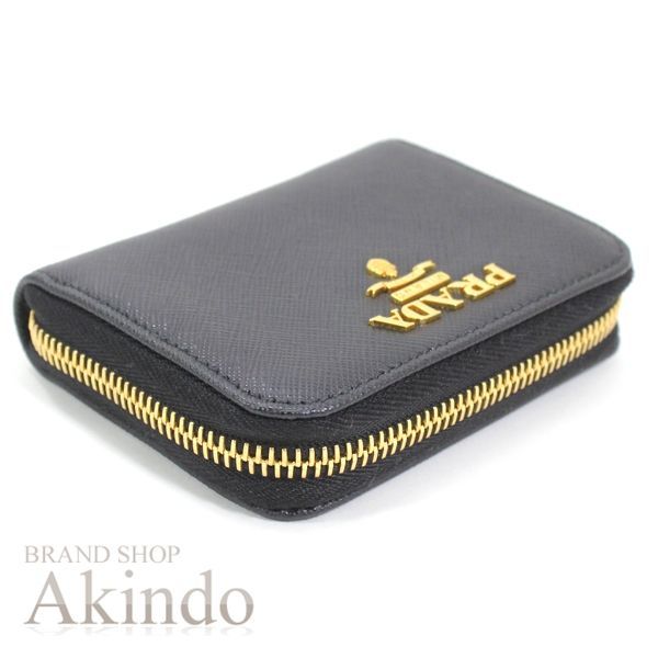 新品】プラダ 小銭入れ コインケース ラウンドファスナー 黒 ブラック  