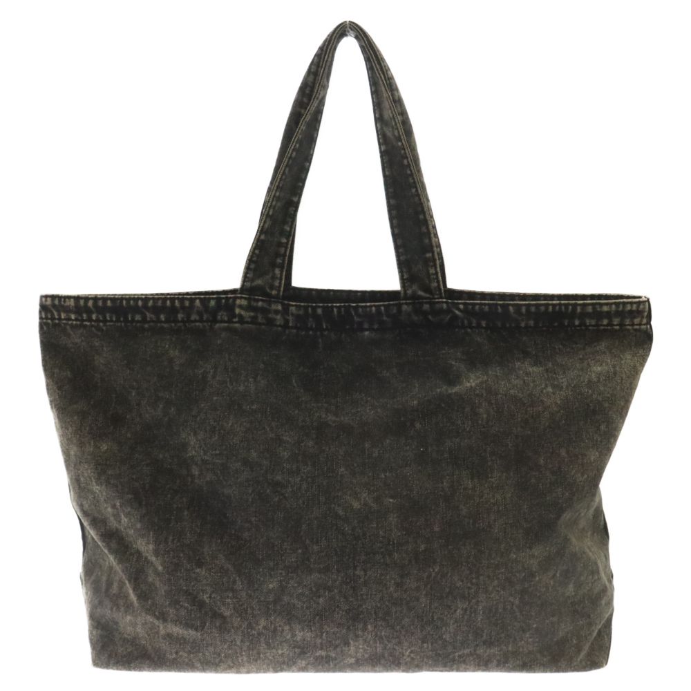DIESEL (ディーゼル) ロゴプリントデニムトートバッグ グレー