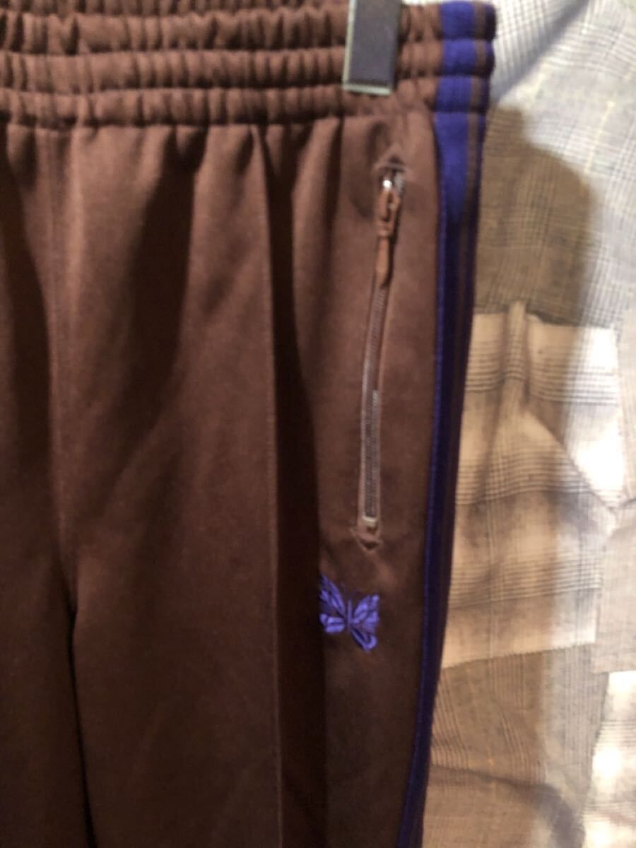 福岡 Needles ニードルズ トラックパンツ ジャージ XSサイズ ポリエステル ブラウン FK 193