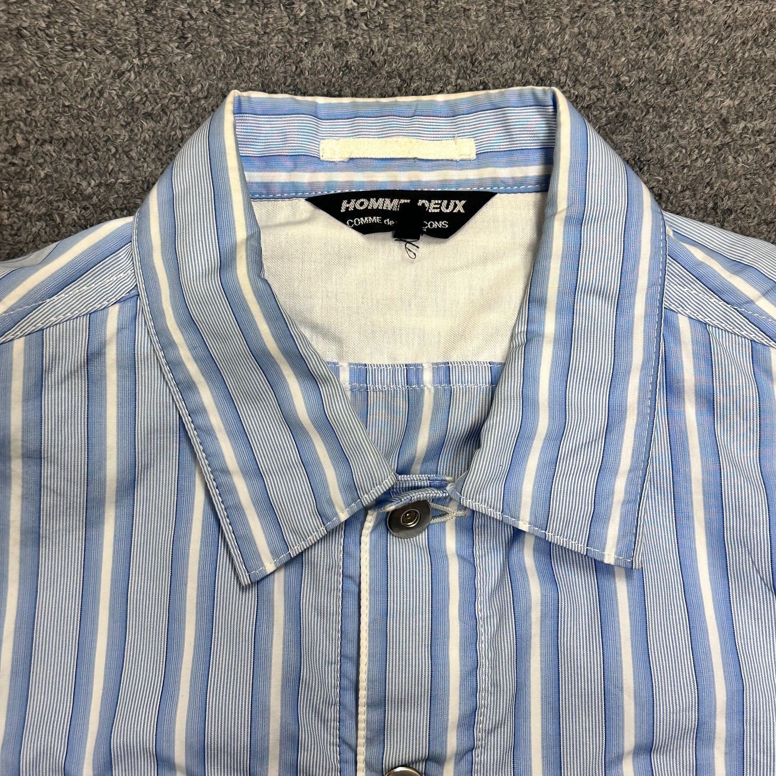中古美品 コムデギャルソンオムドゥ ブルゾン ブルーストライプ M 送料込 COMME des GARCONS HOMME DEUX（コムデギャルソンオムドゥ）の古着