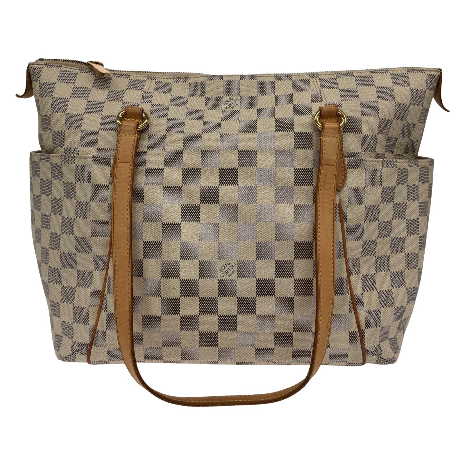 △△LOUIS VUITTON ルイヴィトン ダミエ アズール トータリーMM トートバッグ N51262 アイボリー