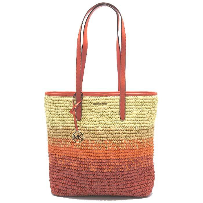 MICHAEL KORS ストロー トートバッグ マイケルコース トートバッグ MICHAEL KORS オンブレ ストロー