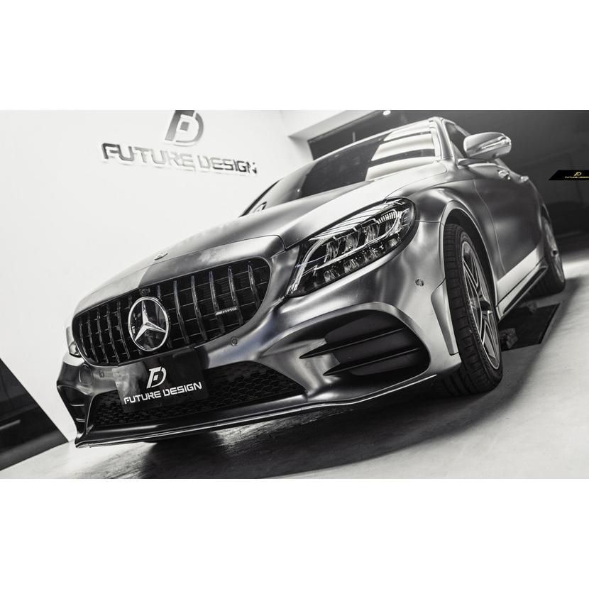 BENZ ベンツAMGパナメリカーナグリル W205 S205 C205 Cクラス 後期用AMG GTRタイプ ブラックグリル C200 C180  C250 C43 C45 - メルカリ