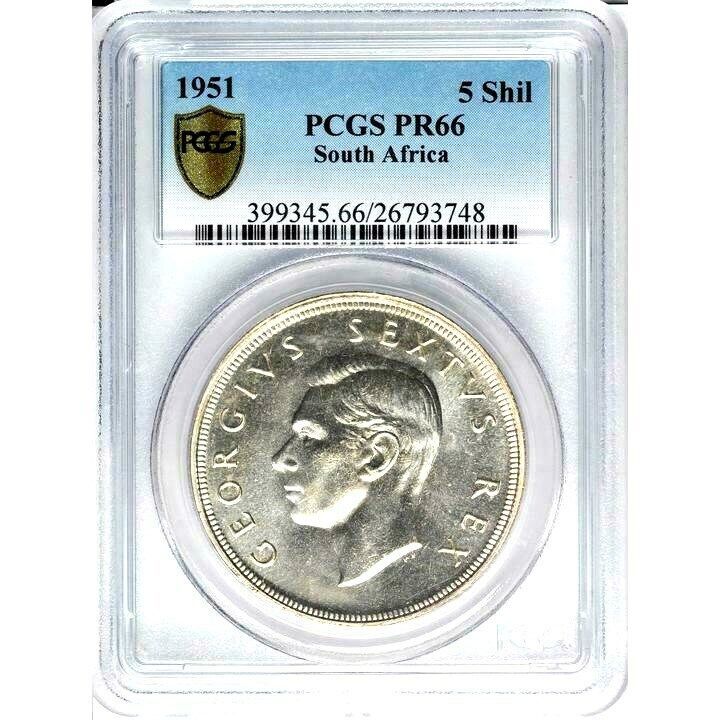 1951 South Africa 9 Coin Proof Set PCGS PR 66 65 Original Case Attractive