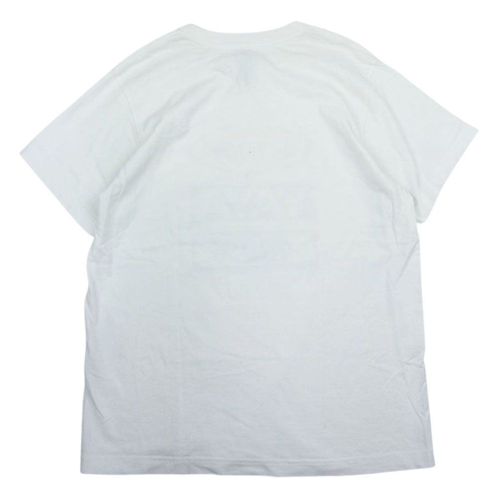 スーパーヤヤ SUPER YAYA 100％ オーバル  ロゴプリント 半袖 Tシャツ ホワイト系 M【中古】 スーパーヤヤ SUPER YAYA 100％ オーバル ロゴプリント 半袖 T