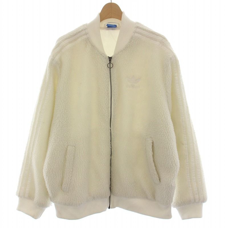 アディダスオリジナルス adidas originals トラックジャケット ボア ブルゾン スカジャン スタジャン 4XOT 白 ホワイト BR5191 /DK