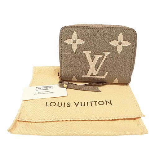 モノグラム・アンプラント レザーの「ジッピー・コイン パース」。