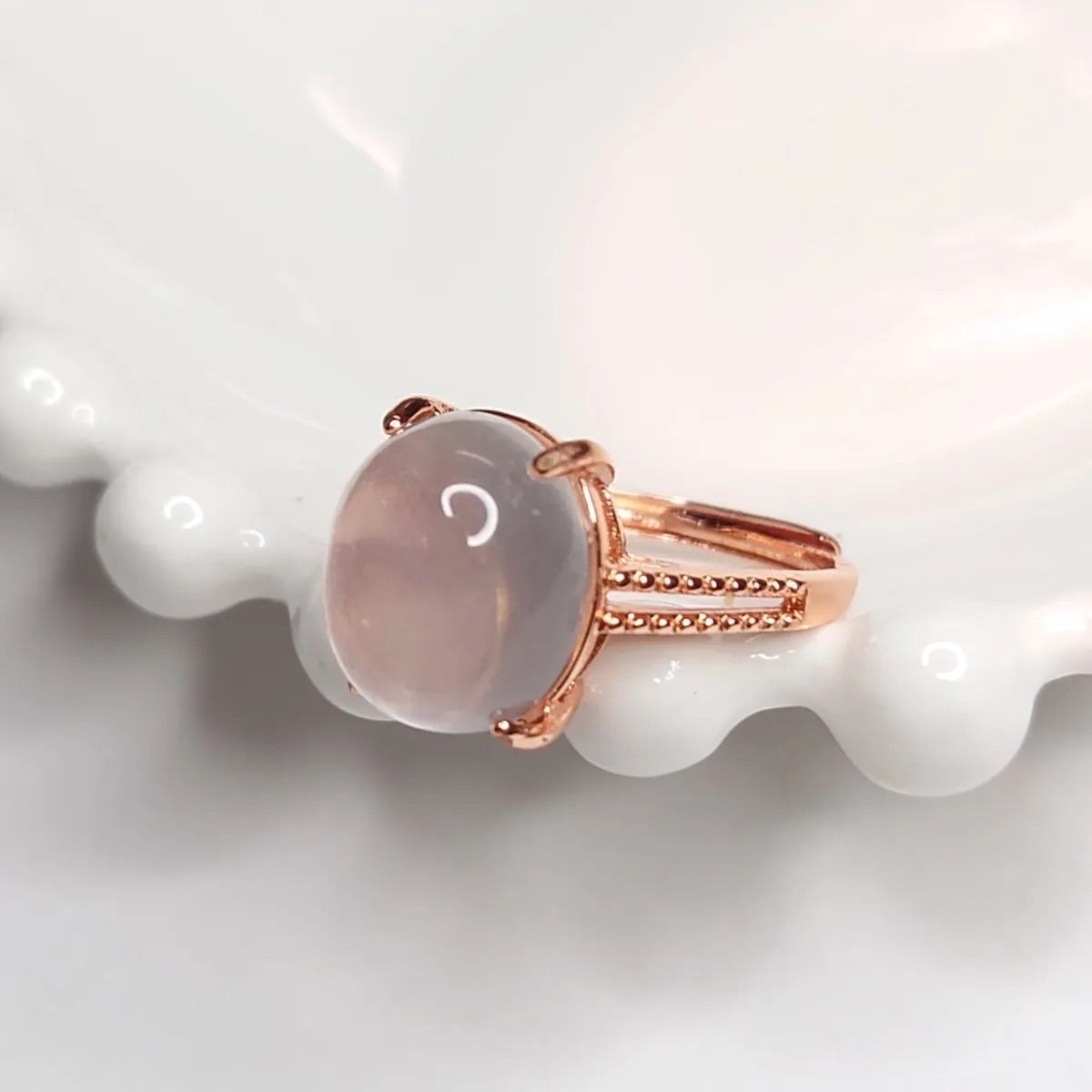 ローズクォーツ　リング　天然石 MARIHA(マリハ) Organic Gems リング ローズクォーツ S K18