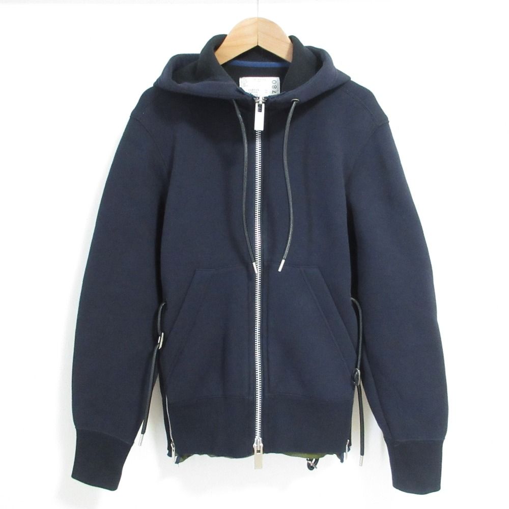 良品 sacai サカイ スポンジスウェットフーディー ドッキング