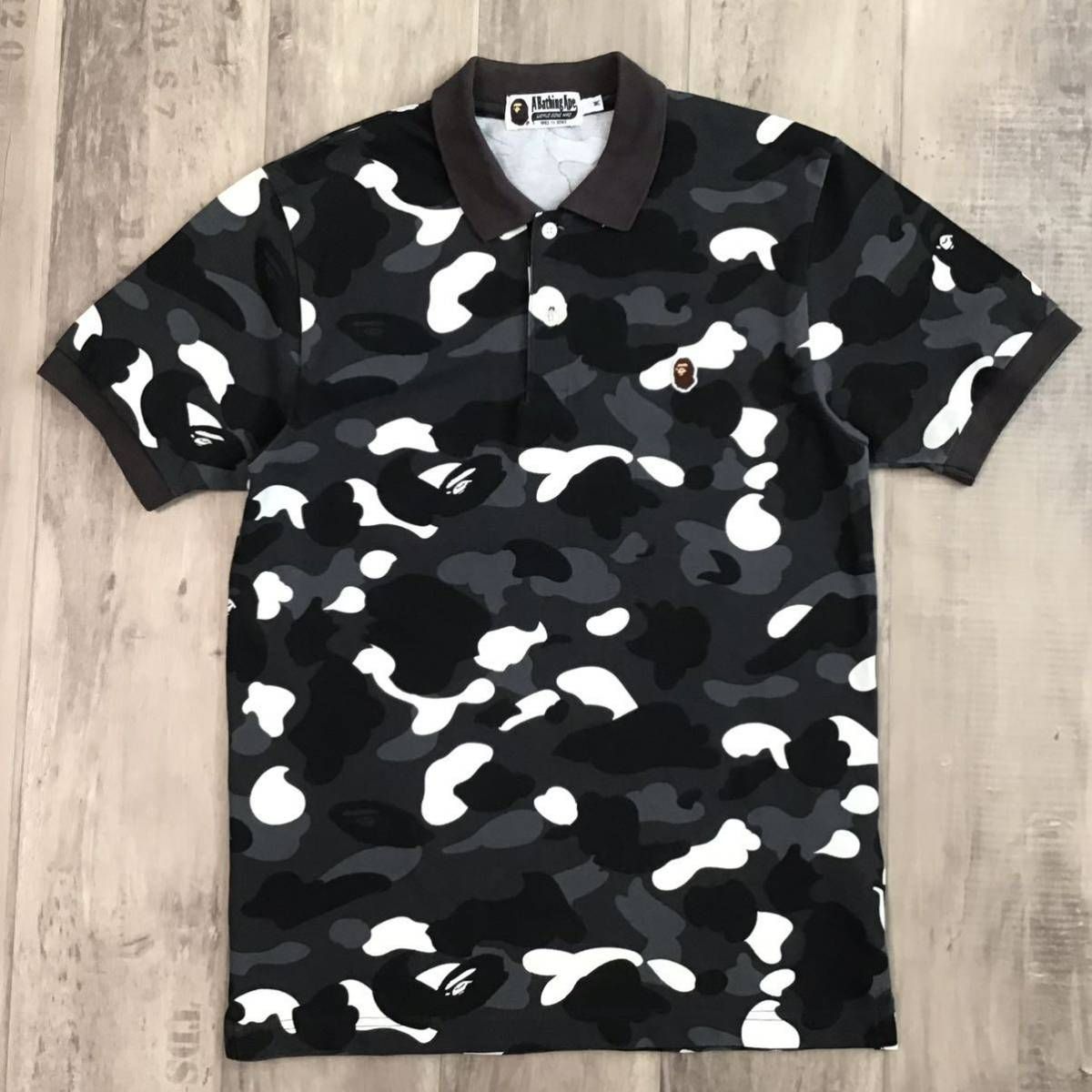 ☆蓄光☆ City camo ポロシャツ Mサイズ a bathing ape BAPE polo