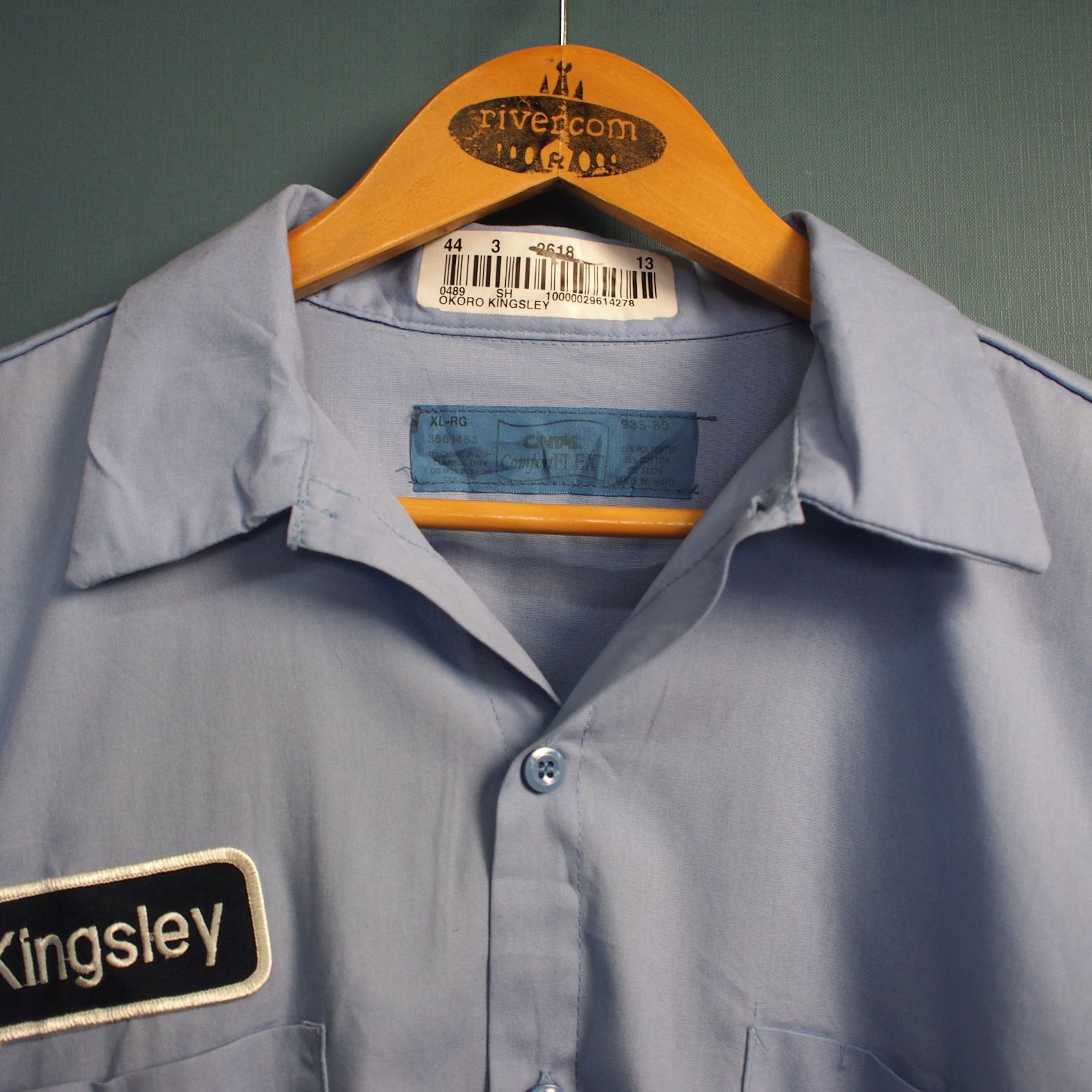 ◎USA古着卸 ワークシャツ リフレクター 半袖シャツ 蛍光 作業着 オレンジ ( サイズ XL ) 10枚セット まとめ売り 1円スタート HF1951 USA古着 ビンテージ ワークシャツ リフレクター 企業物 反射テープ 2XL