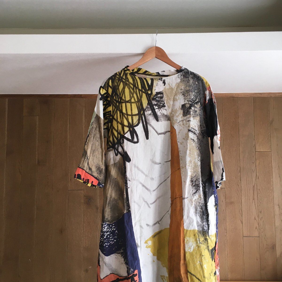美品 m_mefu 芽風 センソユニコ リネン ワンピース38 - メルカリ