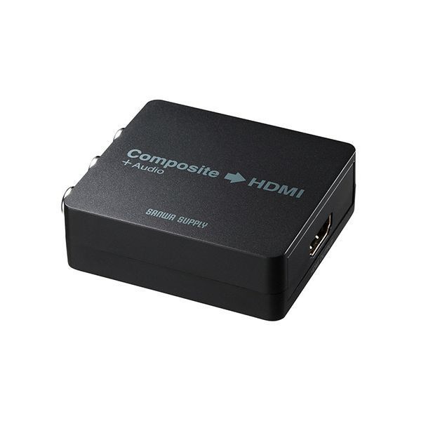 サンワサプライ コンポジット信号HDMI変換コンバーター VGA-CVHD4 1個