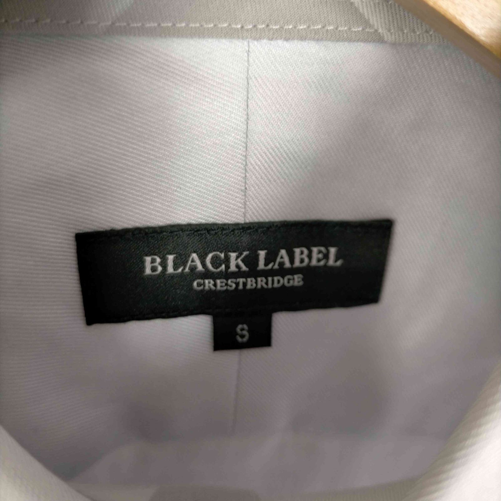 ブラックレーベルクレストブリッジ BLACK LABEL CRESTBRIDGE ソリッドレギュラーカラーシャツ メンズ JPN：S 