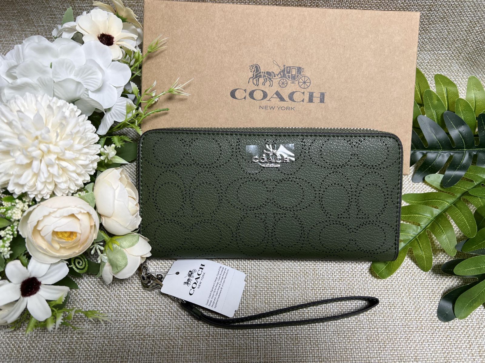 コーチ COACH 財布 長財布 ロング ジップ アラウンド ウォレット